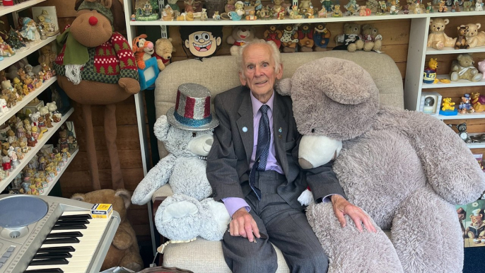 "I'm 94 and built a shed by myself for my 1,000 teddy bears"