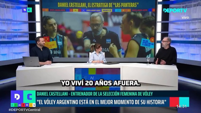 Castellani, entrenador de la selección femenina de vóley: "El deporte argentino es un milagro que no podemos dimensionar"""