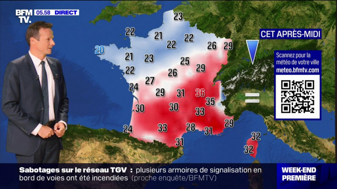 Pluie et orages sur la partie nord du pays alors que le sud reste sous le soleil ce samedi