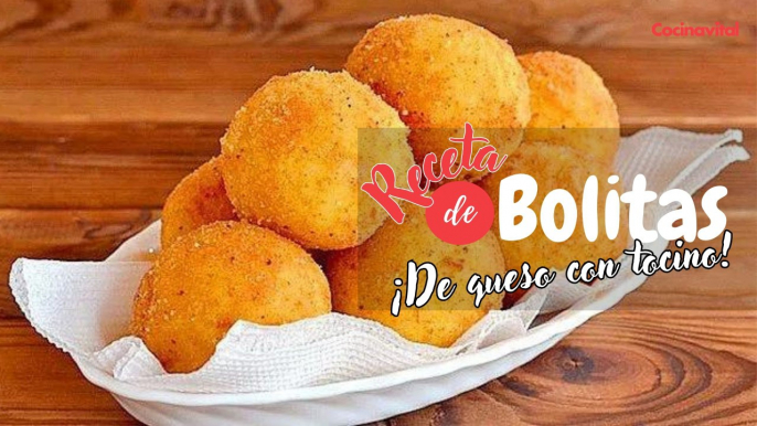 Receta de bolitas fritas de queso con tocino y chile serrano | Recetas de botanas | Cocina Vital