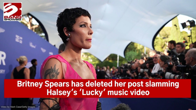 Britney Spears Removes Post on Halsey's 'Lucky' Video