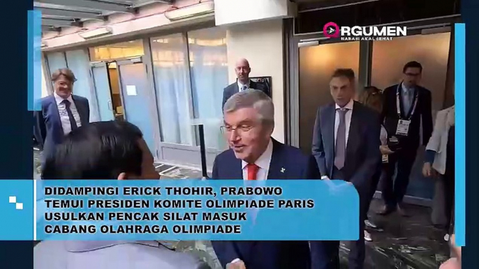 Prabowo Subianto Didampingi Erick Thohir Temui Presiden Komite Olimpiade Paris Usulkan Pencak Silat Masuk Cabang Olahraga Olimpiade