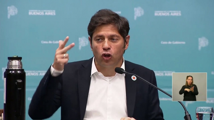 Axel Kicillof: “es una venganza porque la provincia no acompaña y no está dispuesta a cambiar sus votos en el Congreso”