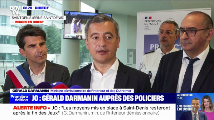 Gérald Darmanin annonce 200 interpellations depuis le début des JO et une baisse sensible des vols