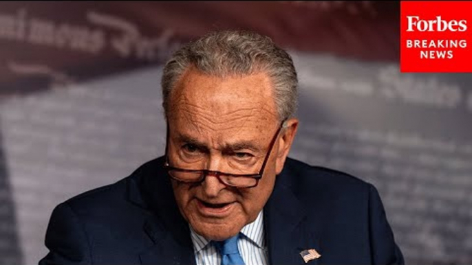 'Very Disappointing And Stunning': Chuck Schumer Shames Senate Republicans For Blocking Tax Bill