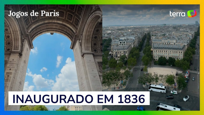 Jogos de Paris: visitamos o Arco do Triunfo, que homenageia vitórias do exército francês