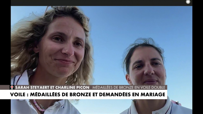 Sarah Steyaert et Charline Picon, médaillées de bronze en voile double, en direct sur CNEWS