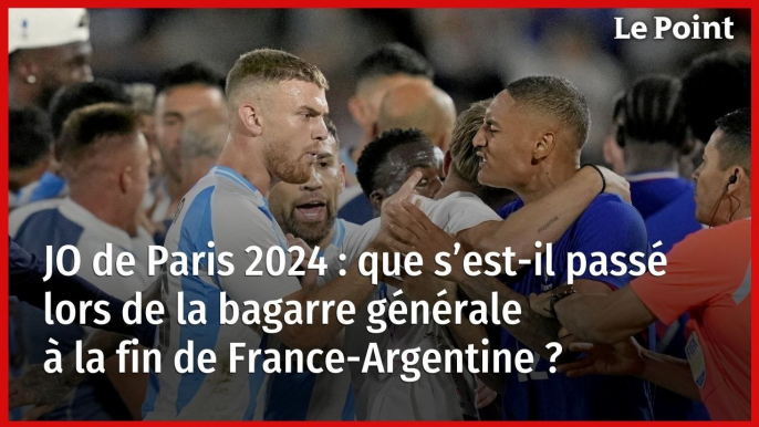 JO de Paris 2024 : que s’est-il passé lors de la bagarre générale à la fin de France-Argentine ?