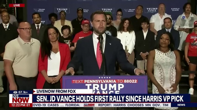 FULL REMARKS_ JD Vance speaks in Philadelphia ahead of Kamala Harris visit _ LiveNOW from FOX