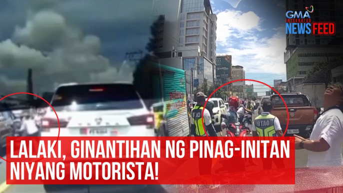 Lalaki, ginantihan ng pinag-initan niyang motorista! | GMA Integrated Newsfeed