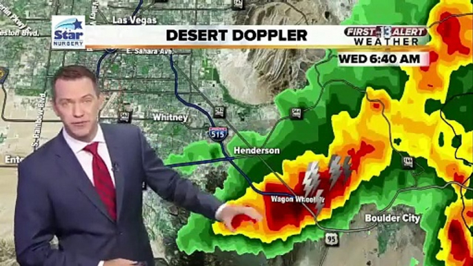 Flash flood warning issued for parts of Las Vegas valley