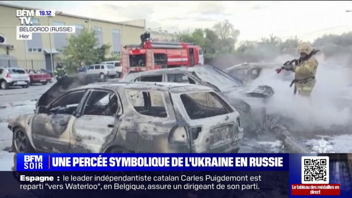 En réaction aux incursions menées par l'armée ukrainienne, une frappe, imputée à la Russie, sur un supermarché a fait au moins 12 morts