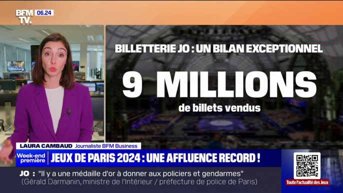 Paris 2024: record du nombre de spectateurs pour les JO avec près de 9,5 millions de billets vendus