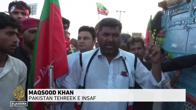 Pakistan's imprisoned ex-PM Imran Khan's supporters rally demanding his release #pakistan #pakistanpolitics #imrankhan