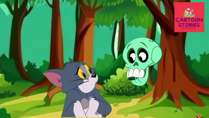 Tom & Jerry Tom Cat_Scared Skull Funny Video | Cartoon Stories Channel | #tomandjerry