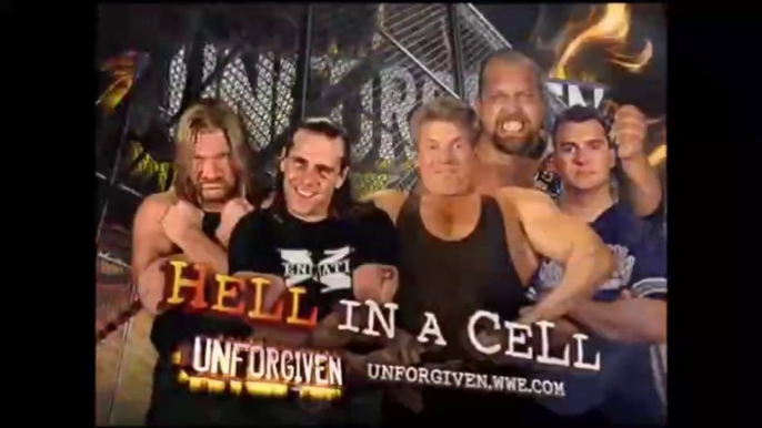 WWE Unforgiven 2006 - DX vs Big Show, Shane McMahon & Mr. McMahon (Hell In A Cell Match)