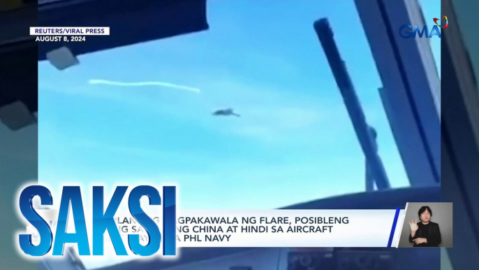 Eroplanong nagpakawala ng flare, posibleng galing sa base ng China at hindi sa aircraft carrier, ayon sa Philippine Navy | Saksi