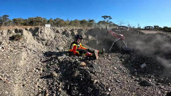 Boy Falls From Trials Bike