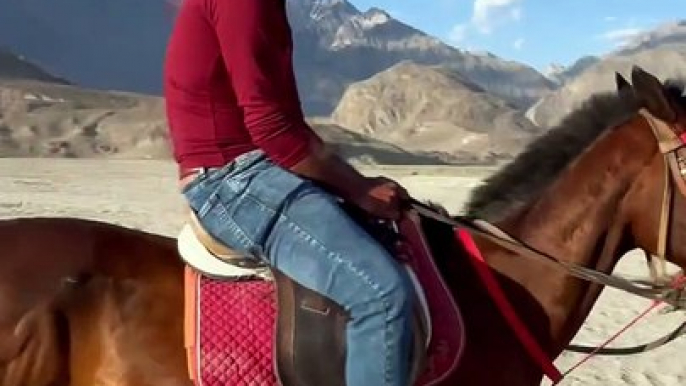 Horse Riding | Cold Desert Skardu | Riding A Horse At Desert