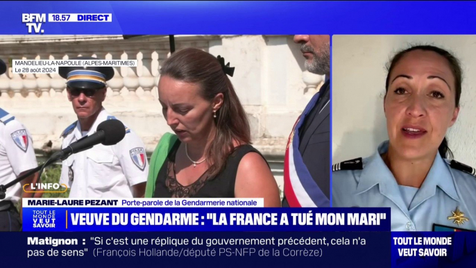 Gendarme tué: pour la porte-parole de la Gendarmerie nationale, il faut continuer à créer du "respect entre les gendarmes, les policiers et la population"