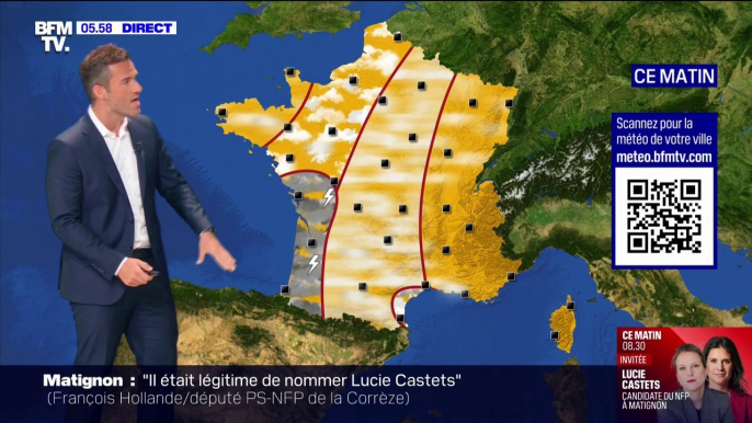 Une journée ensoleillée malgré quelques orages pluvieux dans l'ouest du pays ce jeudi