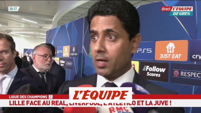 Nasser al-Khelaïfi après le tirage de la phase de Ligue : «On va faire le maximum» - Foot - C1 - PSG