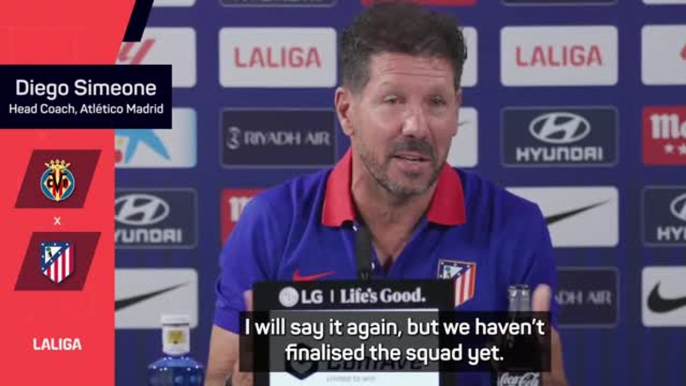 Atletico not finished in the transfer window, hints Simeone