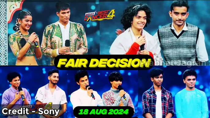 18 August All Contestants Scoring inIndia_sBest Dancer 4 _ Shocking Elimination Today in IBD Season4