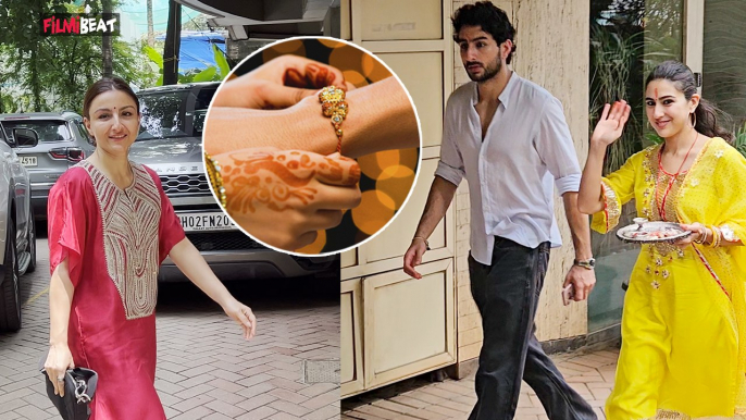 Sara Ali Khan, Soha Ali Khan और Ibrahim Ali Khan ने Saif के घर पहुंचकर Celebrate किया Rakshabandhan