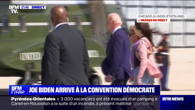 Élections américaines: Joe Biden arrive à la convention démocrate à Chicago