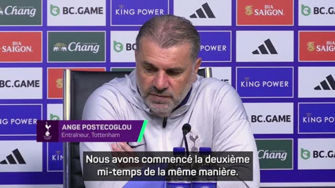 Tottenham - Postecoglou : “Nous n'avons pas obtenu la récompense que notre football méritait”