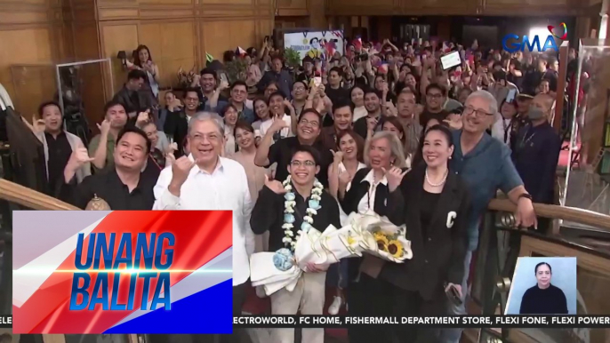 Two-time Olympic gold medalist Carlos Yulo, bumisita sa GMA Network | Unang Balita