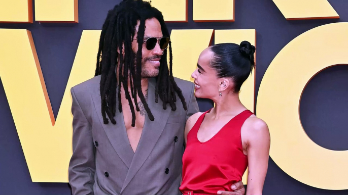 Zoë Kravitz porta papà Lenny sul red carpet e il glamour sale alle stelle