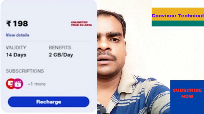 Jio New ₹198 Plan - Unlimited 5G is Back ! Convince Technical