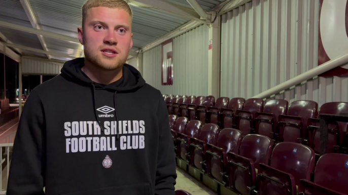 South Shields midfielder Will Jenkins interviewed