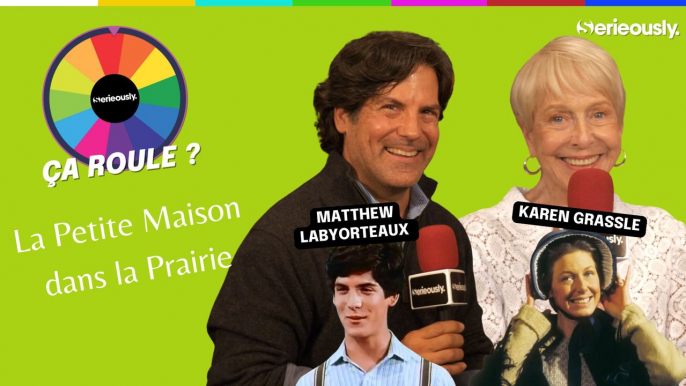 LA PETITE MAISON DANS LA PRAIRIE : Karen Grassle et Matthew Labyorteaux tournent la roue