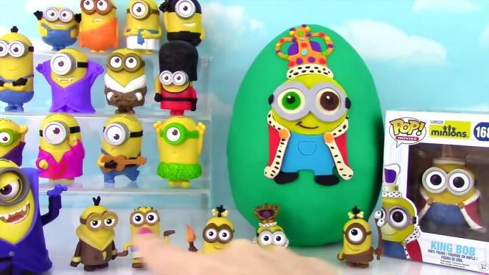 Minions Movie King Bob Play-Doh Surprise Egg! Funko Mystery Minis Blind Boxes! Blind Bags! Mega Bloc