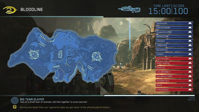 Halo 2 Anniversary Big Team - Big Team Slayer on Bloodline Multiplayer Gameplay