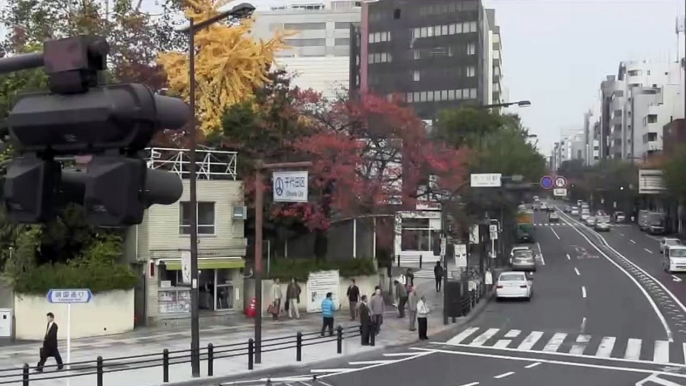 市ヶ谷駅（スターバックス市ヶ谷駅前店からの風景）