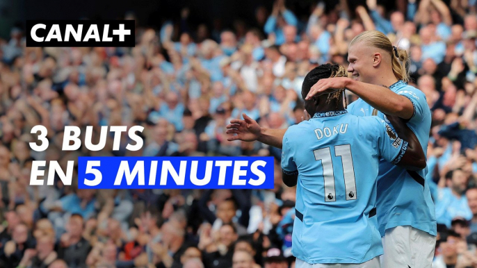 Manchester City marque 3 buts en 5 minutes face à Ipswich Town