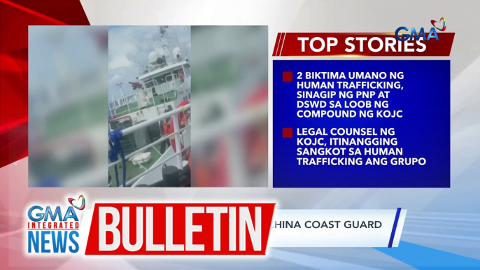 Barko ng BFAR, binangga ng China Coast Guard malapit sa Escoda Shoal | GMA Integrated News Bulletin