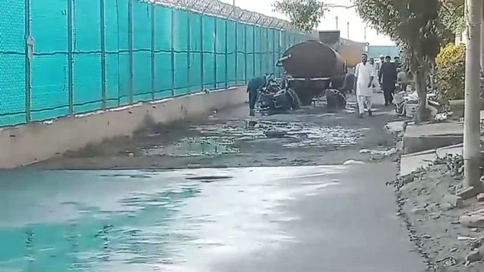 Major Mustafa Sabir Shaheed road "repair" with six million rupees but its turned 'bumpy' again