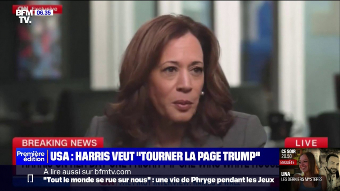 Présidentielle américaine: Kamala Harris veut "tourner la page Trump"