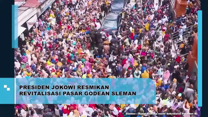 Presiden Jokowi Resmikan Revitalisasi Pasar Godean Sleman