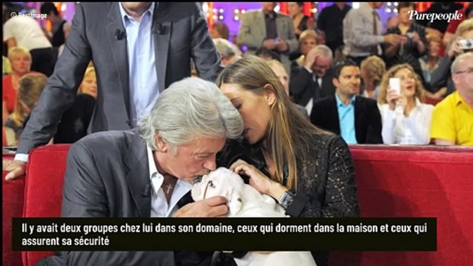 Alain Delon et ses nombreux chiens "nourris à la panse de boeuf", deux groupes distincts d'animaux à Douchy