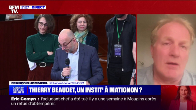 Hypothèse Thierry Beaudet à Matignon: "Avec lui, on sent une forme de respect, d'espace de liberté", assure François Hommeril (président de la CFE-CGC)