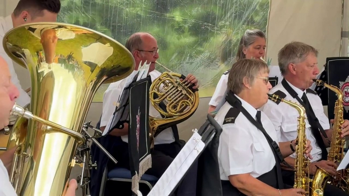 Entertaining at the Fire Service Open Day was the Devon and Somerset Fire and Rescue Service Concert Band, video Alan Quick IMG_1964