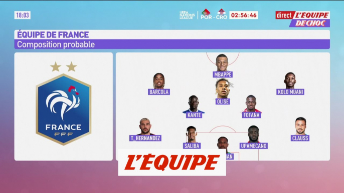 Avec un trio Kolo Muani, Olise, Barcola derrière Mbappé ? - Foot - L. nations - Bleus