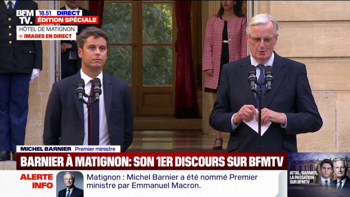 Michel Barnier: "Nous devons et nous allons davantage agir que parler"