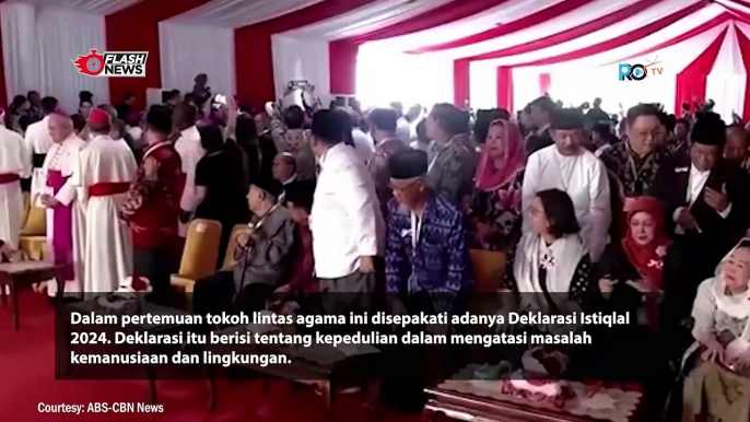 KUNJUNGAN PAUS FRANSISKUS KE MASJD ISTIQLAL BERTEMU TOKOH LINTAS AGAMA INDONESIA